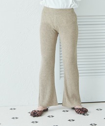 pairmanon（ペアマノン）の「【リンクコーデ】【ママサイズ】リブ編み ニット フレア パンツ（その他パンツ）」