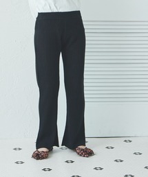 pairmanon | 【リンクコーデ】【ママサイズ】リブ編み ニット フレア パンツ(その他パンツ)