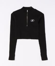 24 WS HALFZIP CROPPE/DCクロップドハーフジップ長袖カットソー