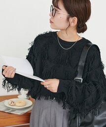 【WEB限定】フリンジ使いプルオーバー