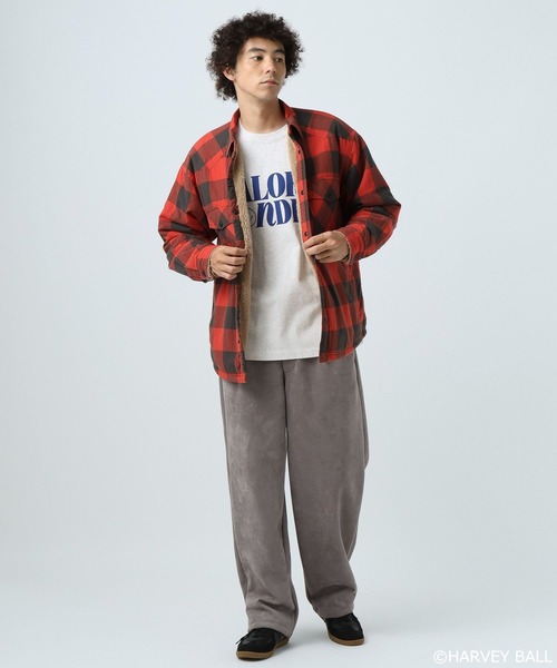 SMILEY FACE(スマイリーフェイス)の「【SMILEY FACE(スマイリーフェイス)】HELLOSMILEY長袖Tシャツ(Tシャツ/カットソー・メンズ・ブラック/グレー/オフホワイト/その他1・MEDIUM/LARGE)」の10枚目の写真