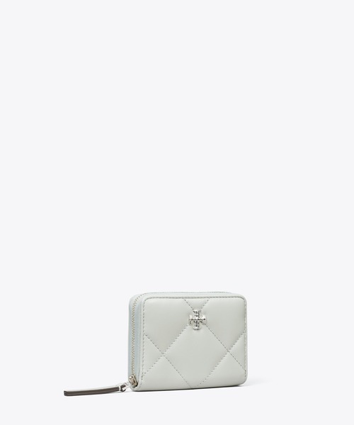 TORY BURCH(トリーバーチ)の「キラ ダイヤモンドキルト ジップアラウンド スモールウォレット(財布・レディース・サンドベージュ/ブラック/クリーム/ホワイト/ライトグレー・ONE SIZE)」の3枚目の写真