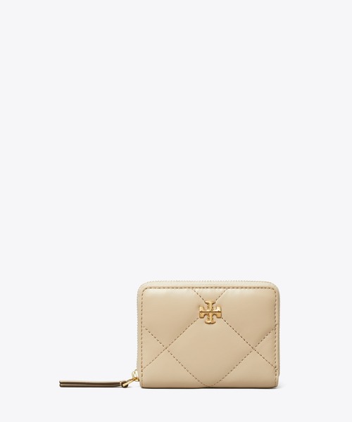 TORY BURCH(トリーバーチ)の「キラ ダイヤモンドキルト ジップアラウンド スモールウォレット(財布・レディース・サンドベージュ/ブラック/クリーム/ホワイト/ライトグレー・ONE SIZE)」の14枚目の写真
