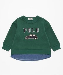 petit main | 【POLO BCS】ロゴアップリケ長袖Tシャツ(Tシャツ/カットソー)