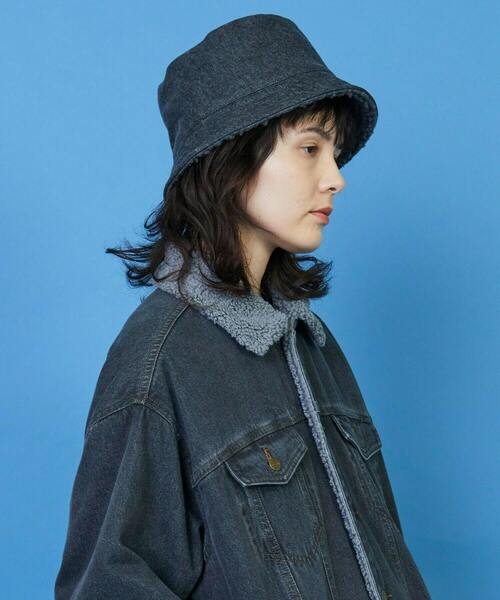 FRAPBOIS（フラボア）の「デニムボアハット（ハット・レディース・ブルー/ブラック・FREE）」の12枚目の写真