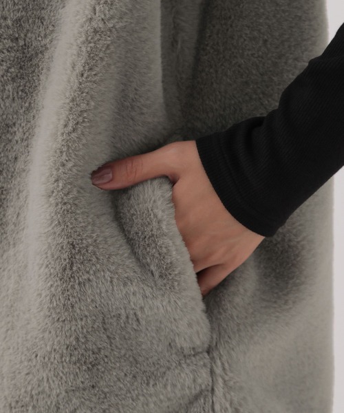 Elura（エルーラ）の「大人リュクスファーベスト/136366（ベスト・レディース・ブラウン/ブラウン系その他2・FREE）」の17枚目の写真