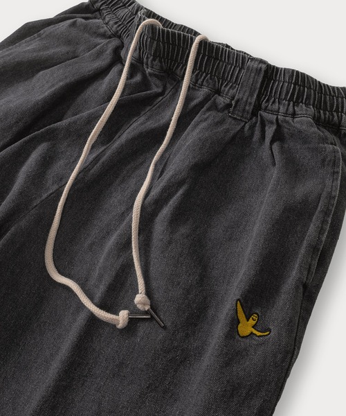 （What it isNt）ART BY MARKGONZALES（ワットイットイズント）の「【(What it isNt) ART BY MARK GONZALES/ワットイットイズント マークゴンザレス】ピスネーム付デニムスケーターパンツ バギーパンツ ウエストシャーリング（デニムパンツ・メンズ・ライトインディゴブルー/ケミカルウォッシュ/ブラック系その他/ブラック/インディゴブルー・XL/L/M）」の11枚目の写真