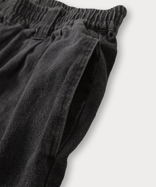 （What it isNt）ART BY MARKGONZALES（ワットイットイズント）の「【(What it isNt) ART BY MARK GONZALES/ワットイットイズント マークゴンザレス】ピスネーム付デニムスケーターパンツ バギーパンツ ウエストシャーリング（デニムパンツ・メンズ・ライトインディゴブルー/ケミカルウォッシュ/ブラック系その他/ブラック/インディゴブルー・XL/L/M）」の15枚目の写真