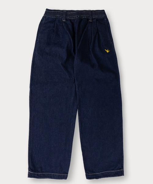 （What it isNt）ART BY MARKGONZALES（ワットイットイズント）の「【(What it isNt) ART BY MARK GONZALES/ワットイットイズント マークゴンザレス】ピスネーム付デニムスケーターパンツ バギーパンツ ウエストシャーリング（デニムパンツ・メンズ・ライトインディゴブルー/ケミカルウォッシュ/ブラック系その他/ブラック/インディゴブルー・XL/L/M）」の17枚目の写真