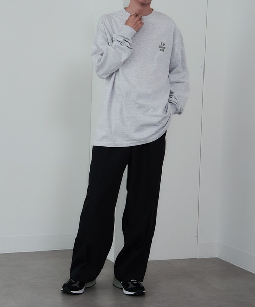 MAISON CLUB（メゾンクラブ）の「【MAISON CLUB】ワンポイントロゴロングTシャツ THE MAISON CLUB　ロンT（Tシャツ/カットソー・メンズ・グレー/ブラック/ホワイト/グレー系その他2・XL/L）」の10枚目の写真