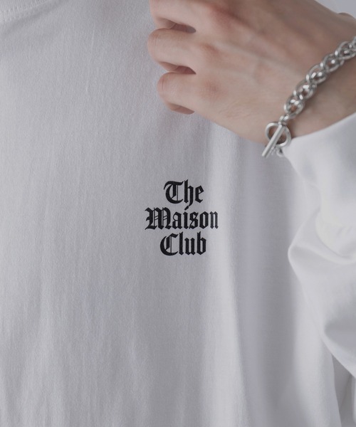 MAISON CLUB（メゾンクラブ）の「【MAISON CLUB】ワンポイントロゴロングTシャツ THE MAISON CLUB　ロンT（Tシャツ/カットソー・メンズ・グレー/ブラック/ホワイト/グレー系その他2・XL/L）」の15枚目の写真