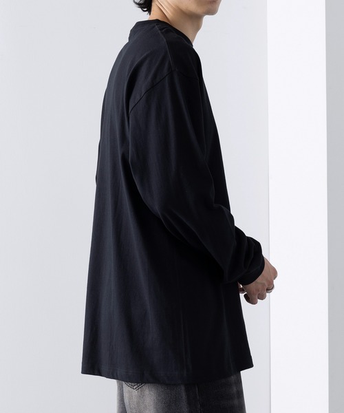 MAISON CLUB（メゾンクラブ）の「【MAISON CLUB】ワンポイントロゴロングTシャツ THE MAISON CLUB　ロンT（Tシャツ/カットソー・メンズ・グレー/ブラック/ホワイト/グレー系その他2・XL/L）」の21枚目の写真