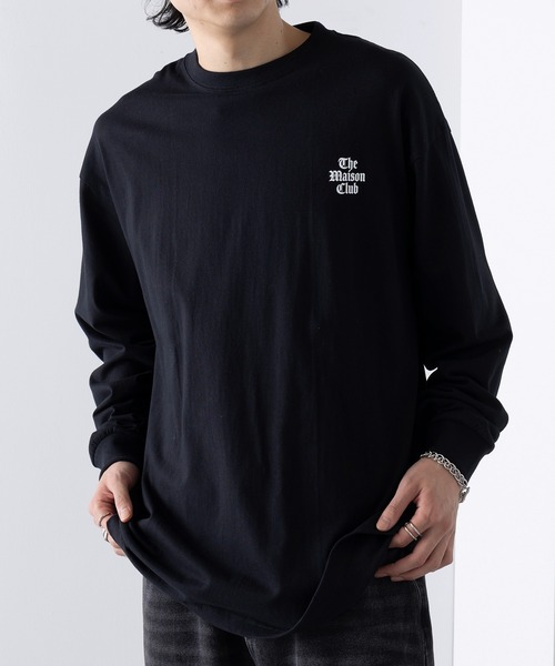 MAISON CLUB（メゾンクラブ）の「【MAISON CLUB】ワンポイントロゴロングTシャツ THE MAISON CLUB　ロンT（Tシャツ/カットソー・メンズ・グレー/ブラック/ホワイト/グレー系その他2・XL/L）」の18枚目の写真