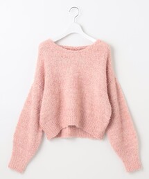 Feroux（フェルゥ）の「【洗える】リボンヤーン プルオーバーニット（ニット/セーター）」