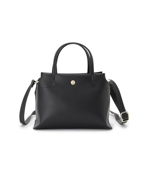 SHOO・LA・RUE（シューラルー）の「【セレモニー／2WAY】三層ミニトートバッグ（トートバッグ・レディース・アイボリー/グレー/ブラック・00）」の3枚目の写真