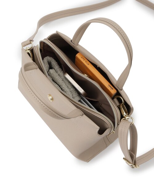 SHOO・LA・RUE（シューラルー）の「【セレモニー／2WAY】三層ミニトートバッグ（トートバッグ・レディース・アイボリー/グレー/ブラック・00）」の13枚目の写真