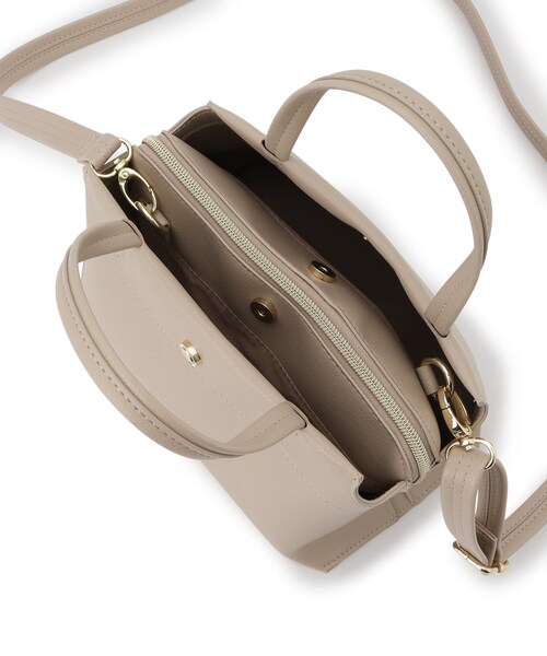 SHOO・LA・RUE（シューラルー）の「【セレモニー／2WAY】三層ミニトートバッグ（トートバッグ・レディース・アイボリー/グレー/ブラック・00）」の14枚目の写真