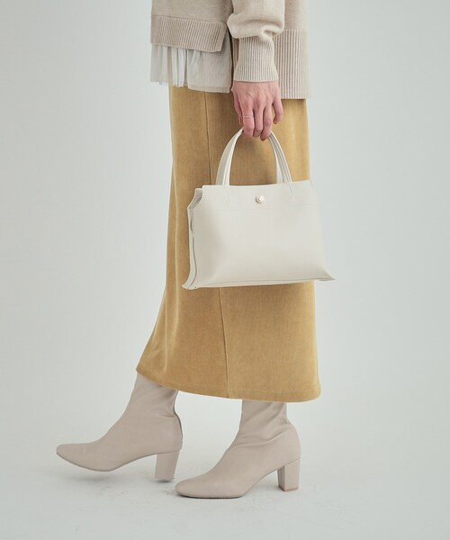 SHOO・LA・RUE（シューラルー）の「【セレモニー／2WAY】三層ミニトートバッグ（トートバッグ・レディース・アイボリー/グレー/ブラック・00）」の15枚目の写真