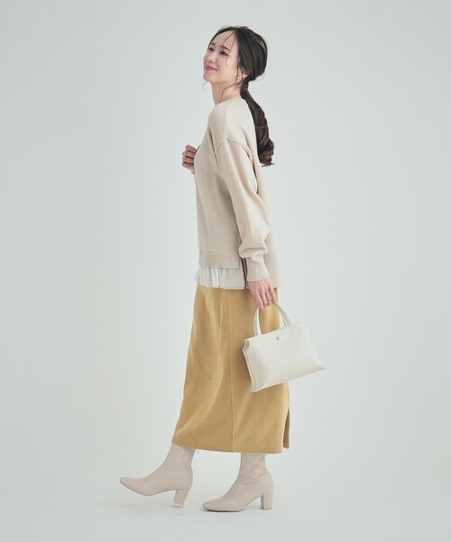 SHOO・LA・RUE（シューラルー）の「【セレモニー／2WAY】三層ミニトートバッグ（トートバッグ・レディース・アイボリー/グレー/ブラック・00）」の16枚目の写真