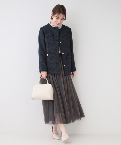 SHOO・LA・RUE（シューラルー）の「【セレモニー／2WAY】三層ミニトートバッグ（トートバッグ・レディース・アイボリー/グレー/ブラック・00）」の19枚目の写真