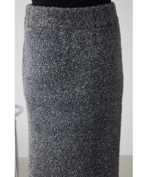 AZUL by moussy（アズールバイマウジー）の「ラメシャギーニットスカート（スカート・レディース・ブラック/グレー・FREE）」の10枚目の写真