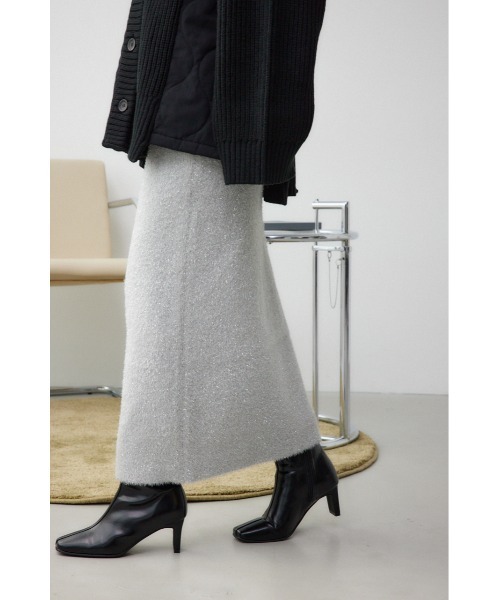 AZUL by moussy（アズールバイマウジー）の「ラメシャギーニットスカート（スカート・レディース・ブラック/グレー・FREE）」の13枚目の写真