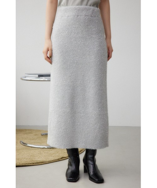AZUL by moussy（アズールバイマウジー）の「ラメシャギーニットスカート（スカート・レディース・ブラック/グレー・FREE）」の16枚目の写真