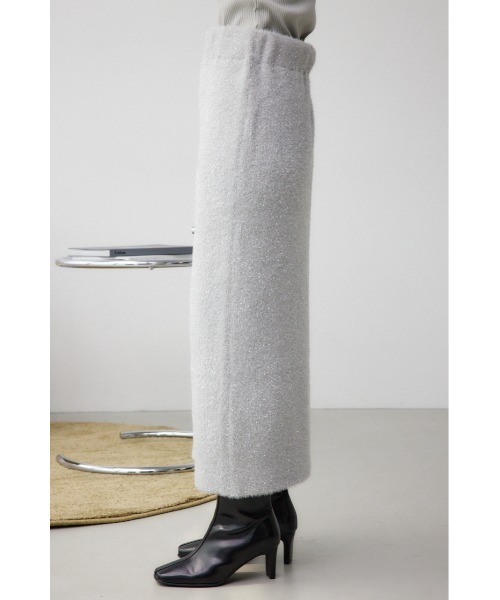 AZUL by moussy（アズールバイマウジー）の「ラメシャギーニットスカート（スカート・レディース・ブラック/グレー・FREE）」の17枚目の写真