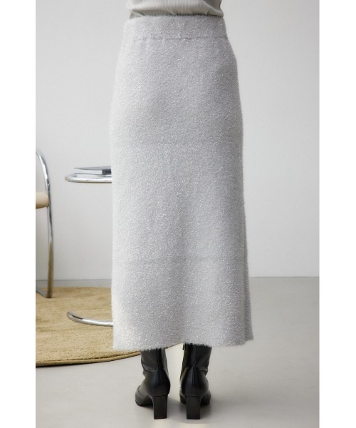 AZUL by moussy（アズールバイマウジー）の「ラメシャギーニットスカート（スカート・レディース・ブラック/グレー・FREE）」の18枚目の写真