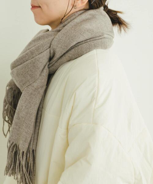 ITEMS URBANRESEARCH(アイテムズ アーバンリサーチ)の「ムジストール(マフラー・レディース・ライトベージュ/ライトブルー/チャコールグレー/キャメル・-)」の10枚目の写真