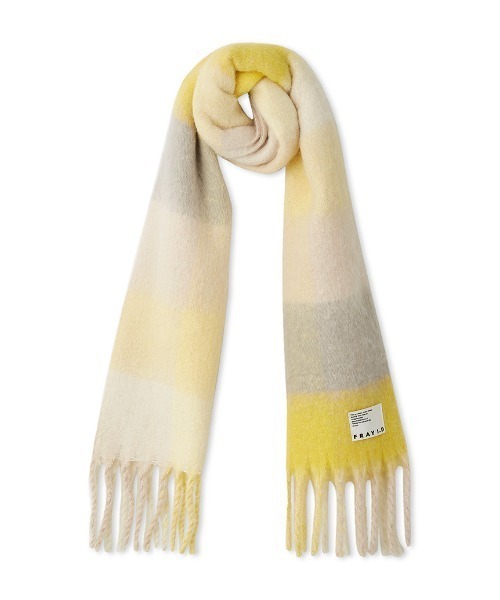 FRAY I.D(フレイアイディー)の「ブークレストール(ストール/ショール・レディース・チェック/ピンク/ブルー・FREE)」の3枚目の写真