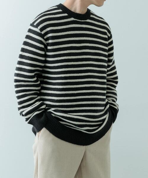 セール】クルーネック ボーダー ニット（ニット/セーター）｜ITEMS