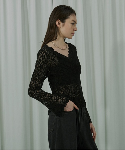 Classic ladyベロアレーストップス（Tシャツ/カットソー）｜Ezick