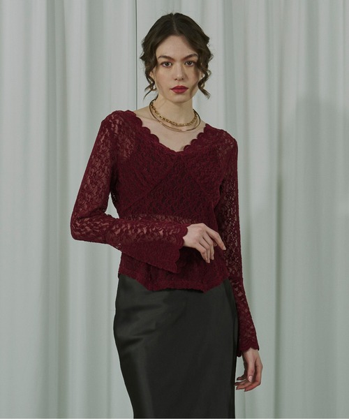 Classic ladyベロアレーストップス（Tシャツ/カットソー）｜Ezick