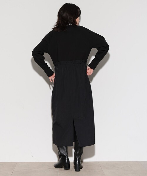 GALLEST（ギャレスト）の「◆布帛ドッキングワンピース（ワンピース・レディース・ブラック/ダークブラウン・36/38）」の4枚目の写真