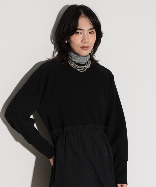 GALLEST（ギャレスト）の「◆布帛ドッキングワンピース（ワンピース・レディース・ブラック/ダークブラウン・36/38）」の6枚目の写真