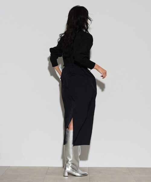 GALLEST（ギャレスト）の「◆布帛ドッキングワンピース（ワンピース・レディース・ブラック/ダークブラウン・36/38）」の10枚目の写真