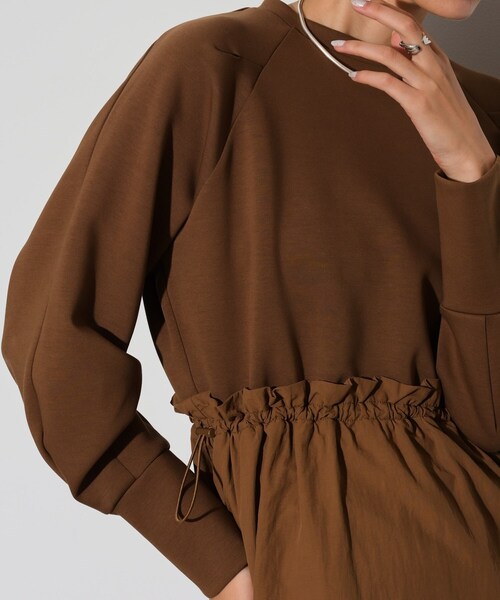 GALLEST（ギャレスト）の「◆布帛ドッキングワンピース（ワンピース・レディース・ブラック/ダークブラウン・36/38）」の18枚目の写真