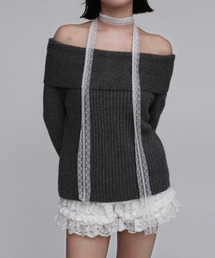 Judin | ルーズオフショルリブニット【JD】(ニット/セーター)