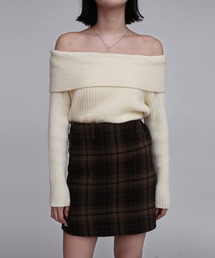 Judin | ルーズオフショルリブニット【JD】(ニット/セーター)