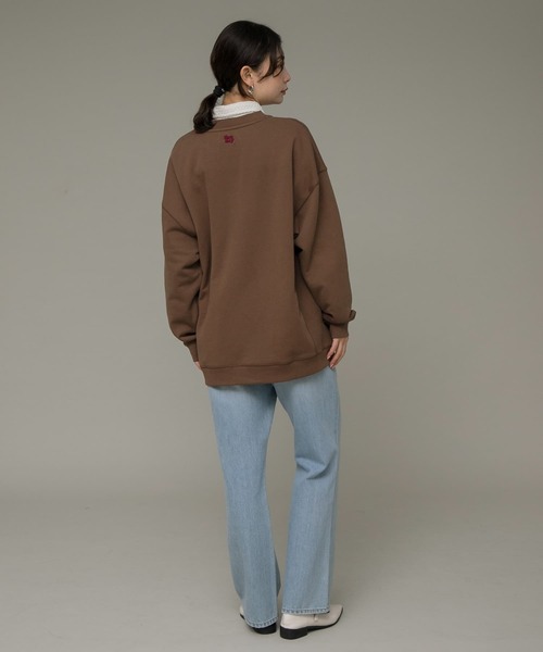 URBAN RESEARCH Sonny Label（アーバンリサーチサニーレーベル）の「Sundayオーバースウェット（スウェット・レディース・ブラウン/ネイビー/オートミール・FREE）」の12枚目の写真