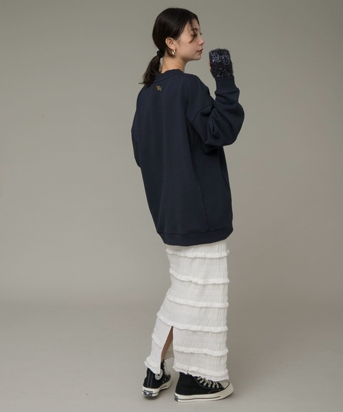 URBAN RESEARCH Sonny Label（アーバンリサーチサニーレーベル）の「Sundayオーバースウェット（スウェット・レディース・ブラウン/ネイビー/オートミール・FREE）」の19枚目の写真