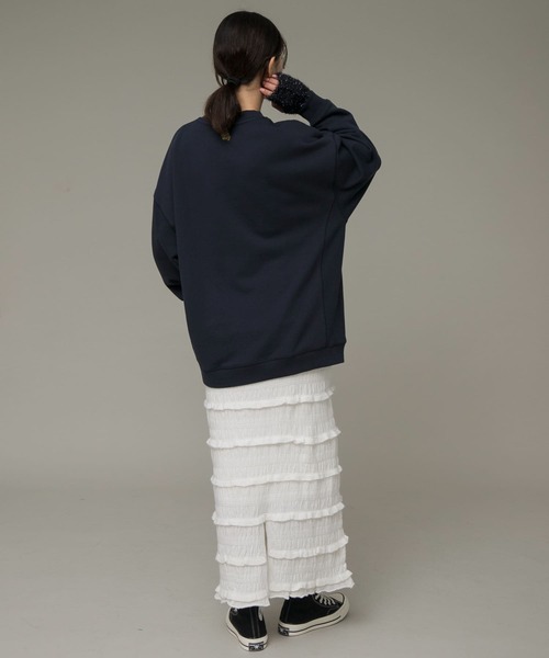 URBAN RESEARCH Sonny Label（アーバンリサーチサニーレーベル）の「Sundayオーバースウェット（スウェット・レディース・ブラウン/ネイビー/オートミール・FREE）」の20枚目の写真