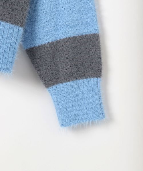 PBLIM(ページボーイリム)の「PBLIM/フェザーボーダーニット(ニット/セーター・レディース・ブルー/グリーン・FREE)」の19枚目の写真