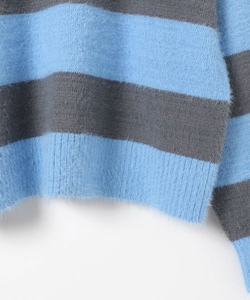 PBLIM(ページボーイリム)の「PBLIM/フェザーボーダーニット(ニット/セーター・レディース・ブルー/グリーン・FREE)」の20枚目の写真