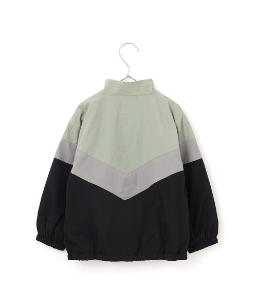 MAKE YOUR DAY(メイクユアデイ)の「切替ナイロンジャケット■150.160cm(ナイロンジャケット・キッズ・オレンジ/イエロー/ブラック・150/160)」の4枚目の写真