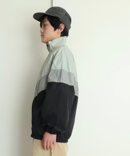 MAKE YOUR DAY(メイクユアデイ)の「切替ナイロンジャケット■150.160cm(ナイロンジャケット・キッズ・オレンジ/イエロー/ブラック・150/160)」の17枚目の写真