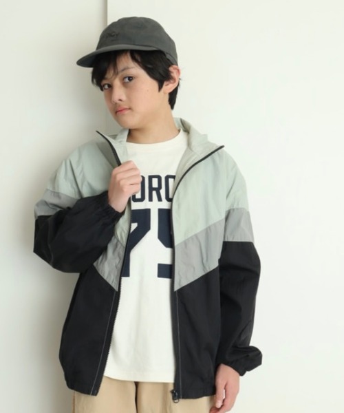 MAKE YOUR DAY(メイクユアデイ)の「切替ナイロンジャケット■150.160cm(ナイロンジャケット・キッズ・オレンジ/イエロー/ブラック・150/160)」の15枚目の写真