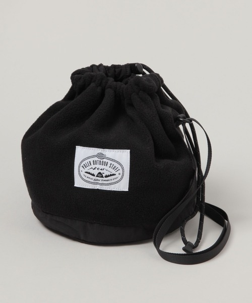 POLeR（ポーラー）の「【POLeR/ポーラー】フリース/ドローストリング巾着ショルダーバッグ（ショルダーバッグ・メンズ・ブラック/パープル/オレンジ・FREE）」の2枚目の写真