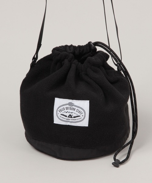 POLeR（ポーラー）の「【POLeR/ポーラー】フリース/ドローストリング巾着ショルダーバッグ（ショルダーバッグ・メンズ・ブラック/パープル/オレンジ・FREE）」の5枚目の写真